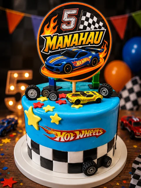 Gâteau Hot Wheels